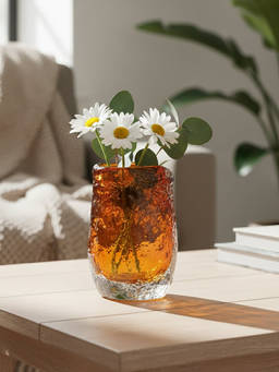 Whispering Homes - Ardor Ice Glass Vase - Medium