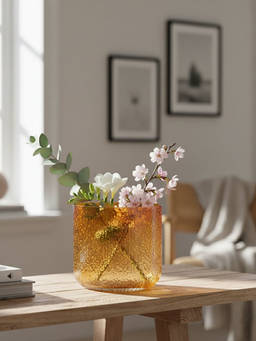 Whispering Homes - Celeste Textured Glass Vase - Small