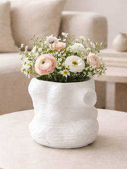 Whispering Homes - Moss Textured Ceramic Vase - Medium