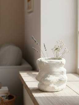 Whispering Homes - Moss Textured Ceramic Vase - Small
