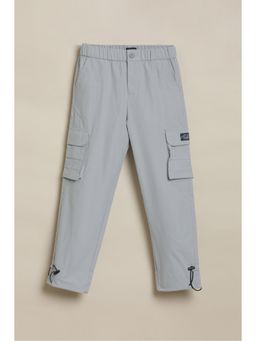 Allen Solly - Boys Grey Solid Trouser