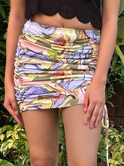 Tandul - Women Mini Multicolor Skirt