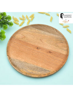 Oggn - Sanjeev Kapoor Mango Wood Round Serving Plate