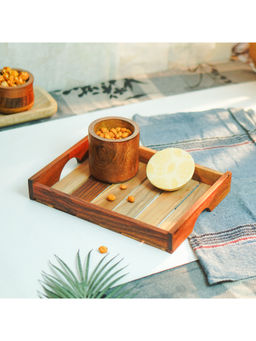 Oggn - Sanjeev Kapoor Wooden Premium Serving Tray