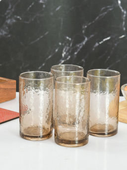 Oggn - Brown Water Glass (Pack of 4)