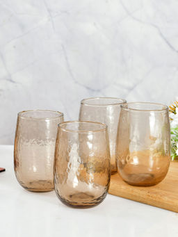 Oggn - Brown Water Glass (Pack of 4)