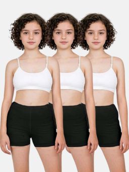 Adira - Girls Black Under Dress Shorts (Pack of 3)