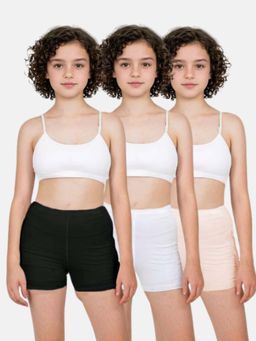 Adira - Girls Multi-Color Under Dress Shorts (Pack of 3)