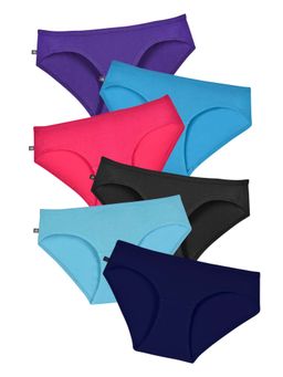 Adira - Girls Multi-Color Cotton Panties (Pack of 6)