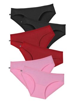 Adira - Girls Multi-Color Cotton Panties (Pack of 6)