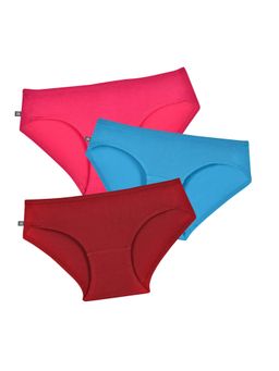Adira - Girls Multi-Color Cotton Panties (Pack of 3)