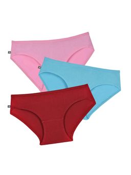 Adira - Girls Multi-Color Cotton Panties (Pack of 3)