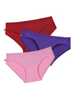 Adira - Girls Multi-Color Cotton Panties (Pack of 3)
