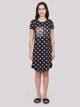 evolove - Vibrant Bliss Cotton Short Nighty Dress