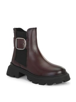 Delize - Brown Women Vegan Leather Light Weight Chelsea Ankle Boots