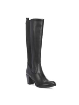 Delize - Women Black Knee High Western Casual Boots