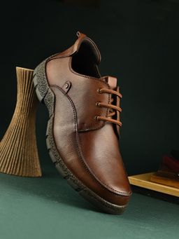 EGOSS - Aspeerio Mud Trail Brown Derbies for Men
