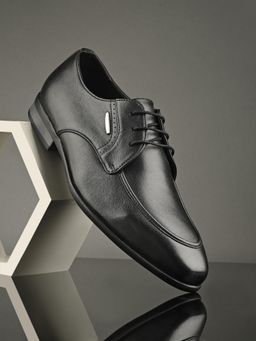 EGOSS - Aspeerio Rover Formal Lace Up Black Derbies for Men