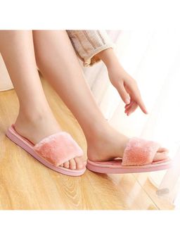 Drunken - ILU Fur Winter Pink Room Slippers