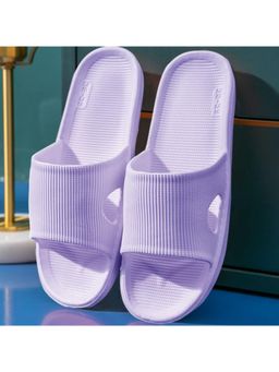 Drunken - Women's Massage Fashion Open Toe Non Slip Purple Sliders
