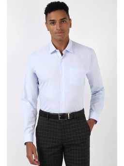 Peter England - Men Navy Blue Regular Fit Formal Shirt