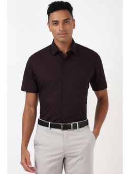Peter England - Men Brown Regular Fit Formal Shirt