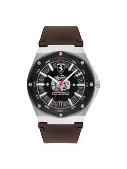 Scuderia Ferrari - Aspire Quartz Black Round Dial Mens Watch - 0830844