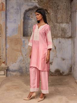 CHARU MAKKAR - Pink ROSHI Kurta and Pant