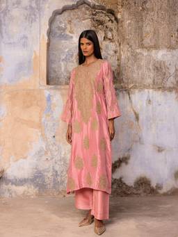 CHARU MAKKAR - Pink MEHRUNISA Kurta and Palazzo