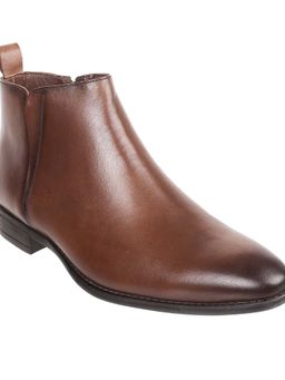 Metro - Men Brown Chelsea Boots