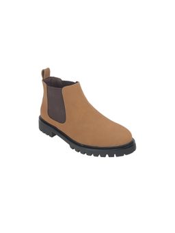 Metro - Women Beige Chelsea Boots