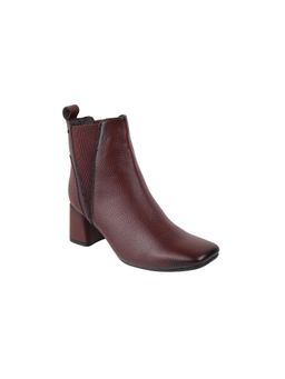 Mochi - Women Maroon Chelsea Boots