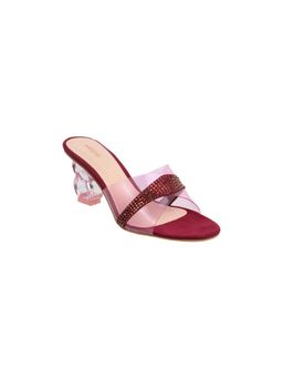 Mochi - Women Maroon Sandal Heels