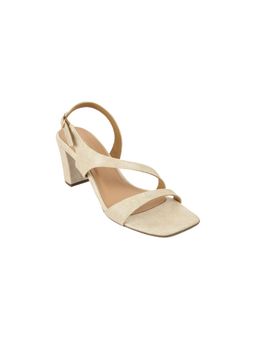 Metro - Women Beige Sandal Heels