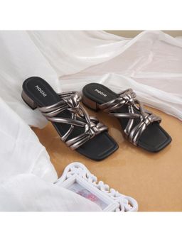 Mochi - Women Grey Sandal Heels