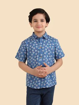 Fabindia - Blue Printed Shirt