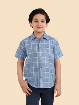 Fabindia - Blue Checks Shirt