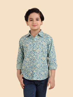 Fabindia - Blue Printed Shirt