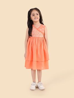 Fabindia - Coral Embroidered Dress