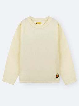 Avokiddos - Beige Solid T-shirt