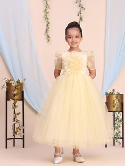 Toy Balloon Kids - Yellow Self Design Dress