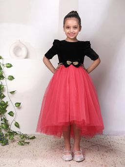 Toy Balloon Kids - Coral Solid Dress