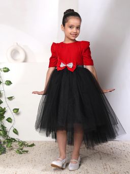 Toy Balloon Kids - Red Solid Dress