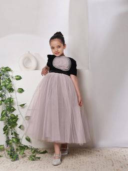 Toy Balloon Kids - Mauve Self Design Dress
