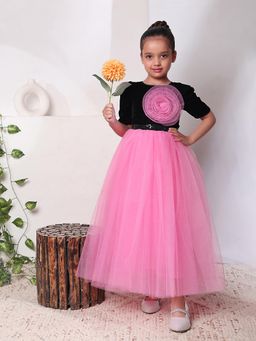 Toy Balloon Kids - Pink Self Design Dress