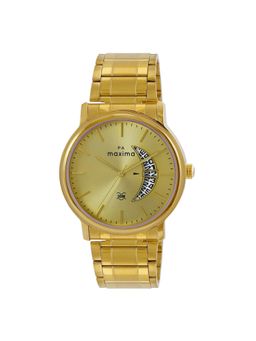 PA Maxima - Attivo Analog Watch for Men in Gold Dial Color