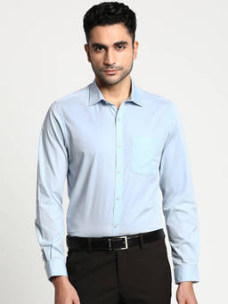 Turtle - Blue Solid Shirt (46)