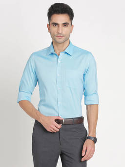 Turtle - Blue Solid Shirt