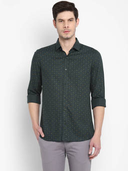Turtle - Green Printed Shirt