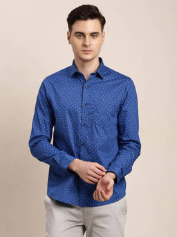 Turtle - Blue Printed Shirt